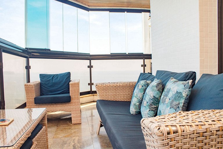 Apê Praia das Astúrias Vista Mar