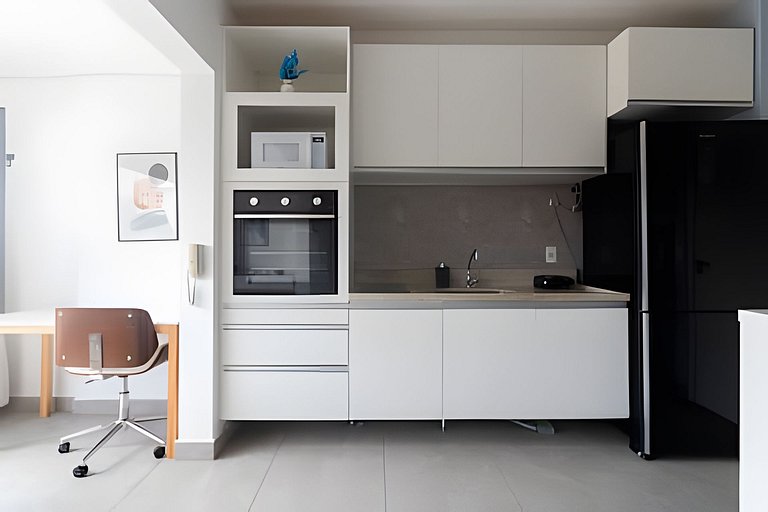 Campo Belo Studio Completo com Garagem e Conforto