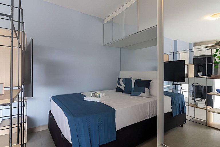 Campo Belo Studio Completo com Garagem e Conforto