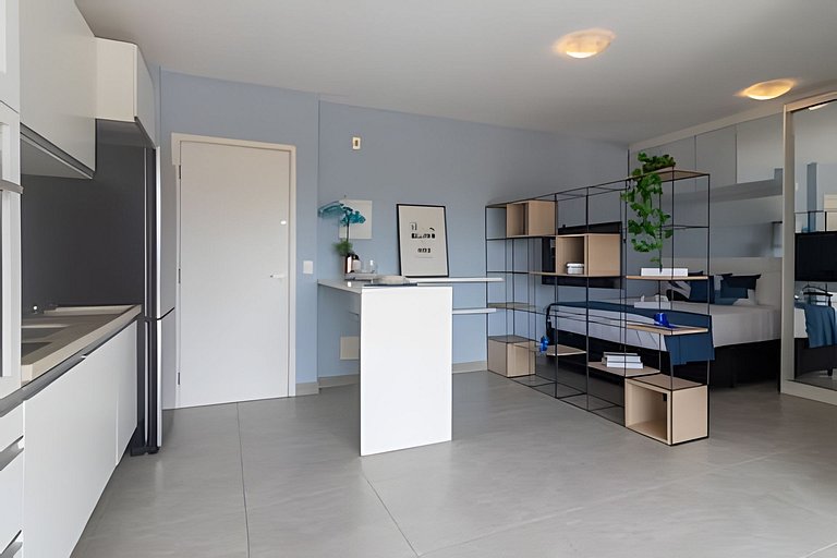 Campo Belo Studio Completo com Garagem e Conforto