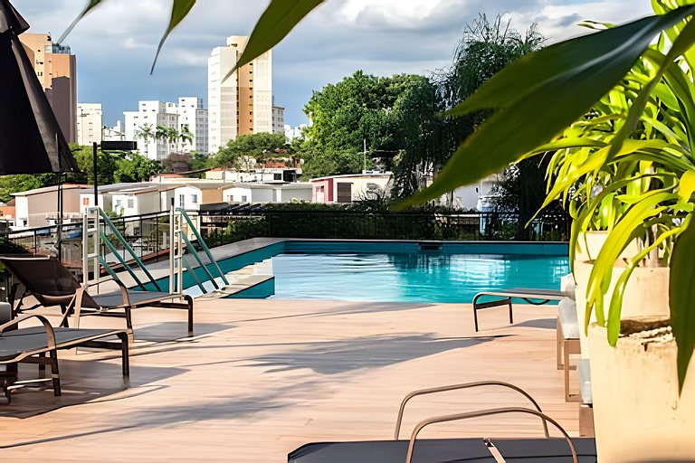 Campo Belo Studio Completo com Garagem e Conforto