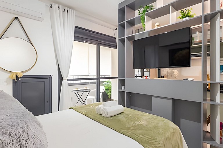 Studio Aconchegante a 450m do Metrô Paraíso