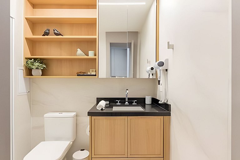 Studio Luxo Moderno a 450m do Metrô Paraíso