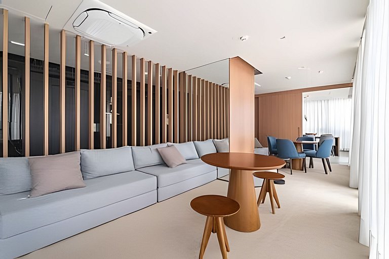Studio Luxo Moderno a 450m do Metrô Paraíso