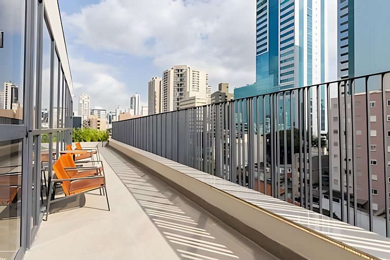 Studio Luxo Moderno a 450m do Metrô Paraíso