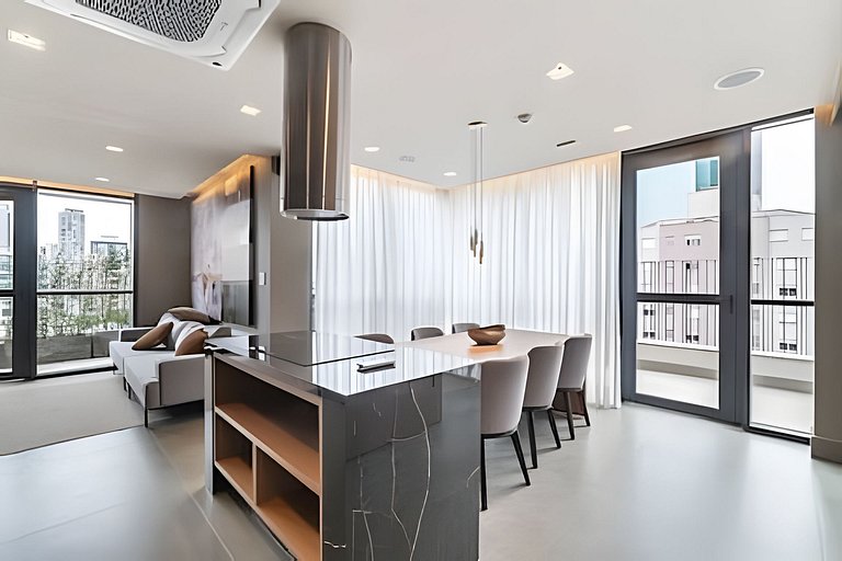 Studio Luxo Moderno a 450m do Metrô Paraíso